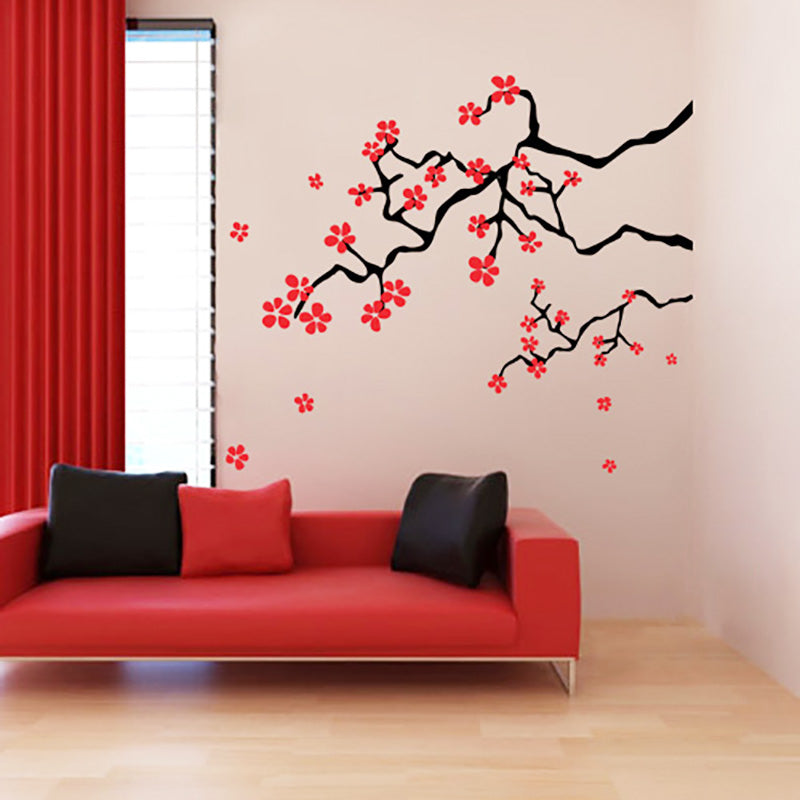 Japanese Spring Cherry Blossom Branches - Wall Decals Stickers - Wall-Decals - Decall.ca