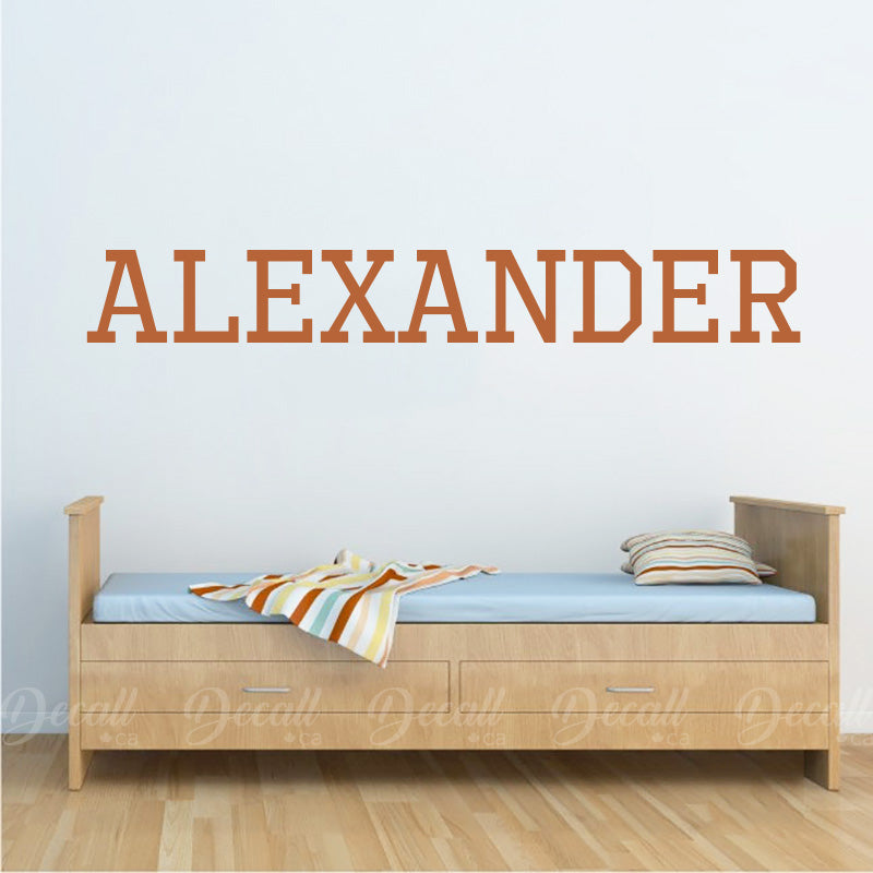 Personalized Boy Name Custom Monogram Wall Decals - Wall-Decals - Decall.ca