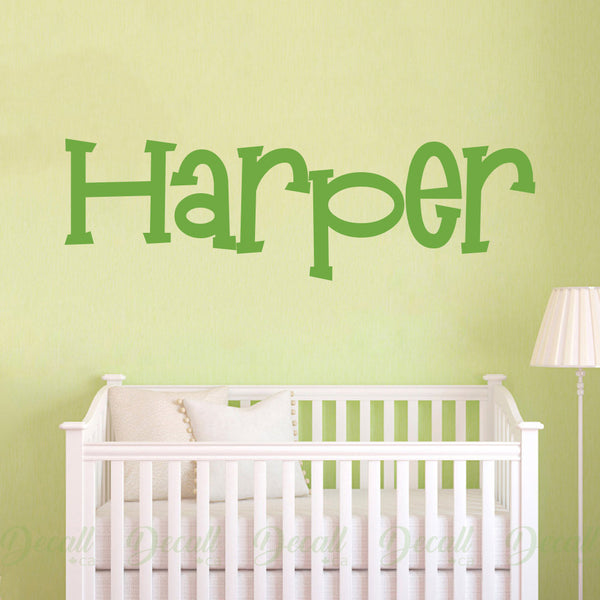 Personalized Custom Name Vinyl Wall Decal - Wall-Decals - Decall.ca