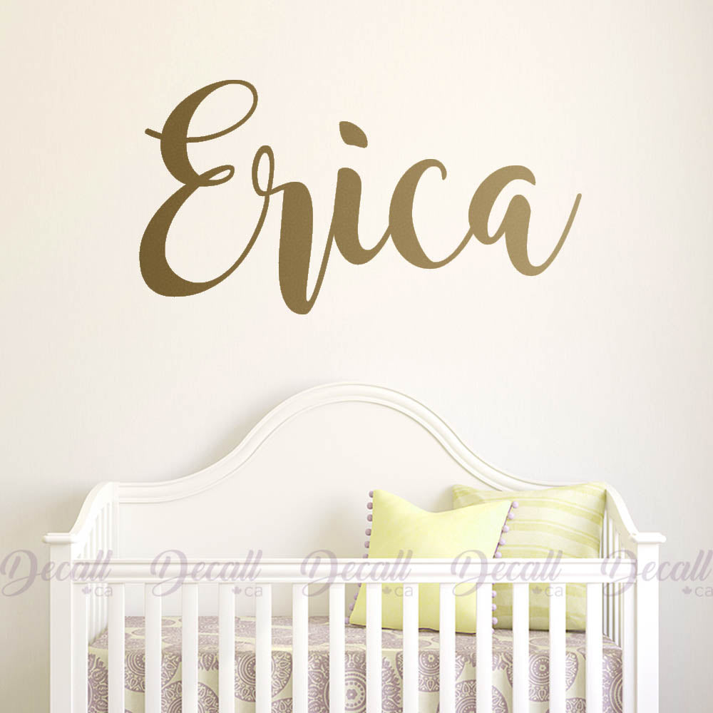 Personalized Girl Name Wall Decal Name Monogram Wall Decal Canada
