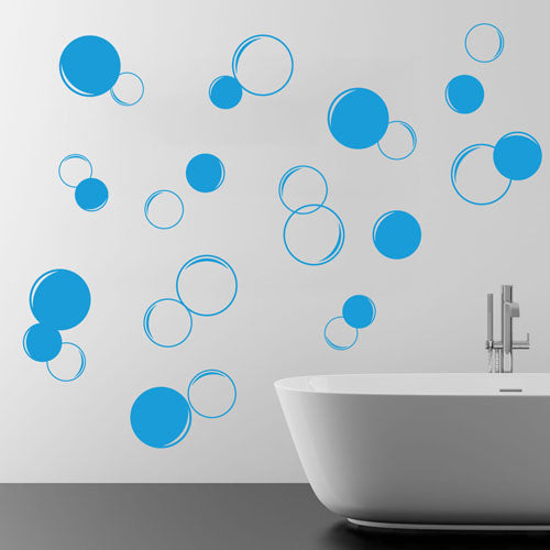 Bathroom Bubbles - Vinyl Wall Decals - Wall-Decals - Decall.ca