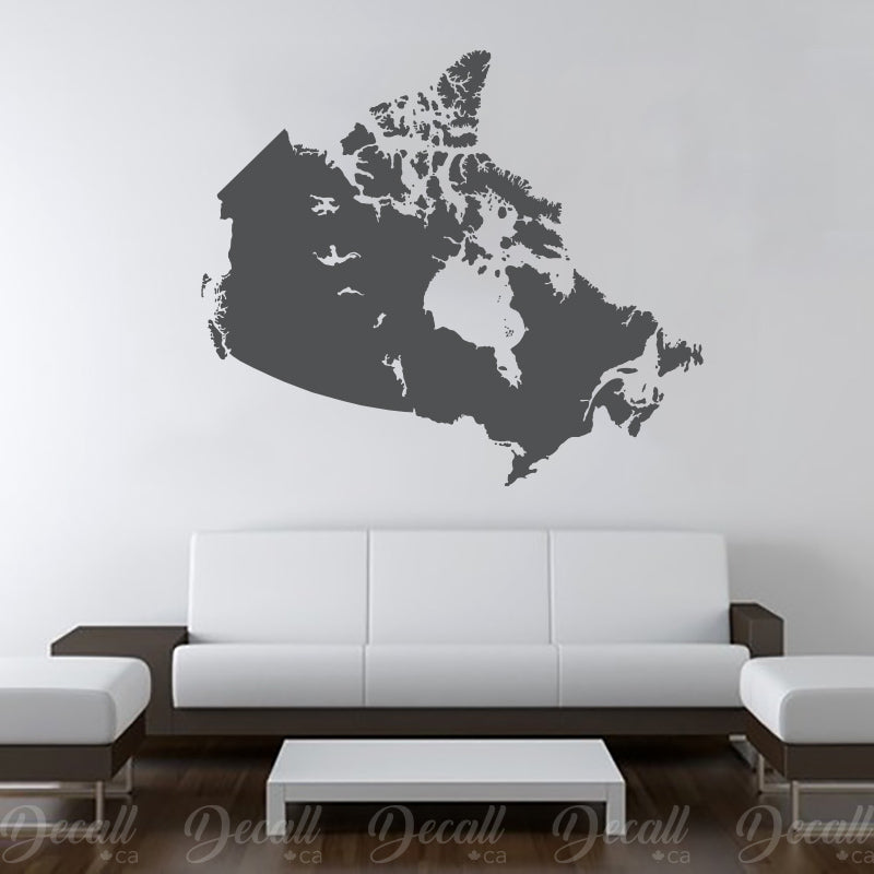 Canada Map Wall Decal - Wall-Decals - Decall.ca
