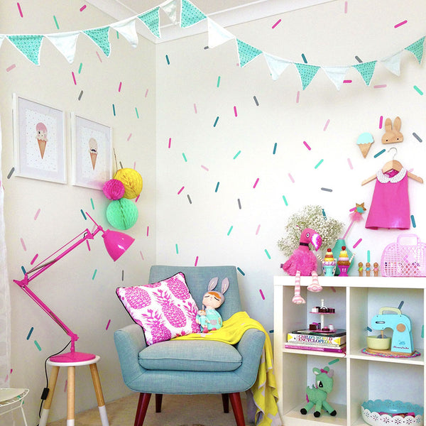 Colorful Confetti Sprinkle Wall Decals - Single - Wall-Decals - Decall.ca
