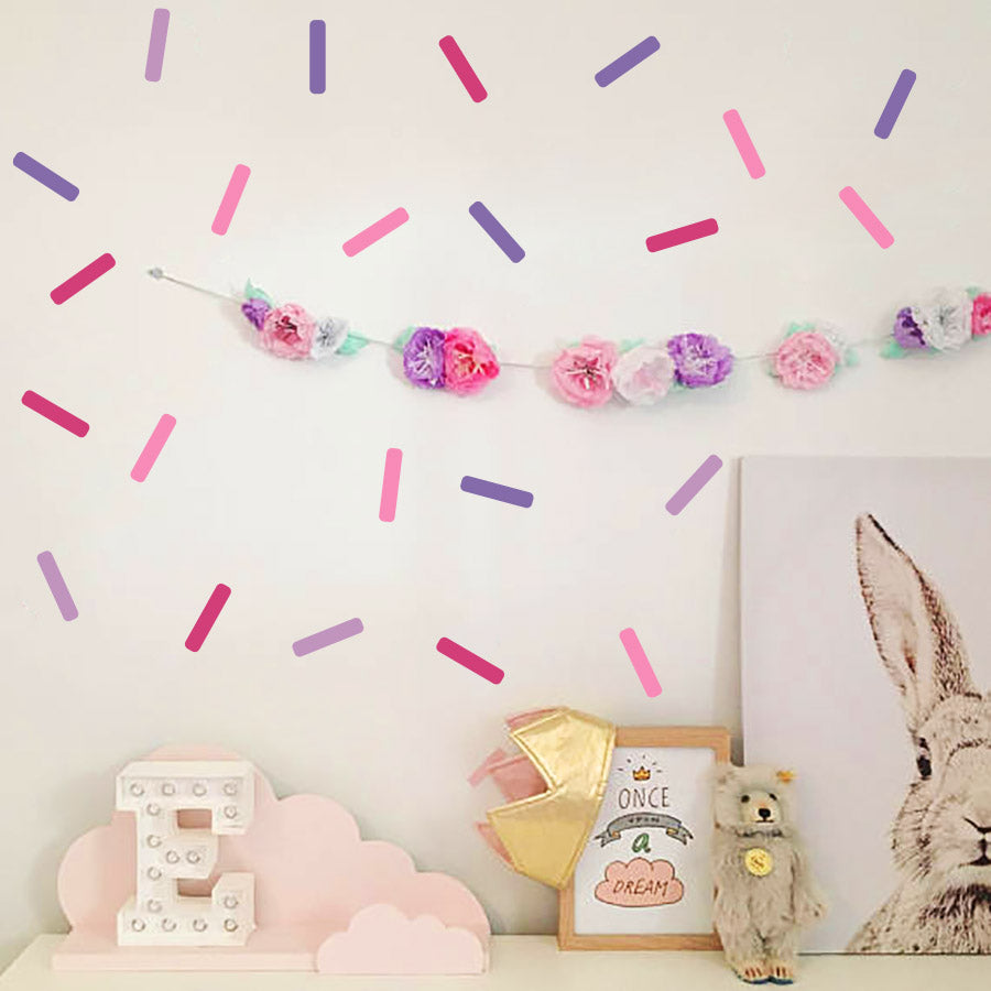 Colorful Sprinkle Confetti Wall Decals - Single - Wall-Decals - Decall.ca