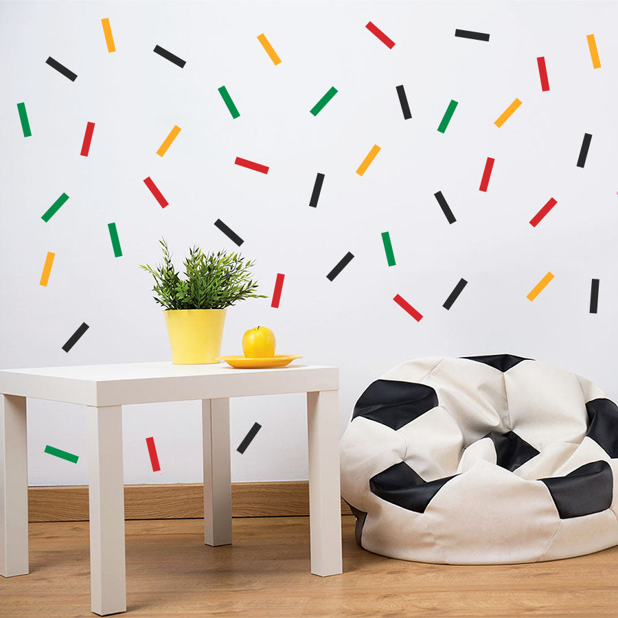Colorful Sprinkles Confetti Wall Decals - Single - Wall-Decals - Decall.ca