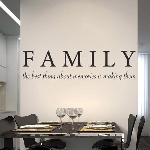 Family Memories - Wall Lettering - Wall-Decals - Decall.ca