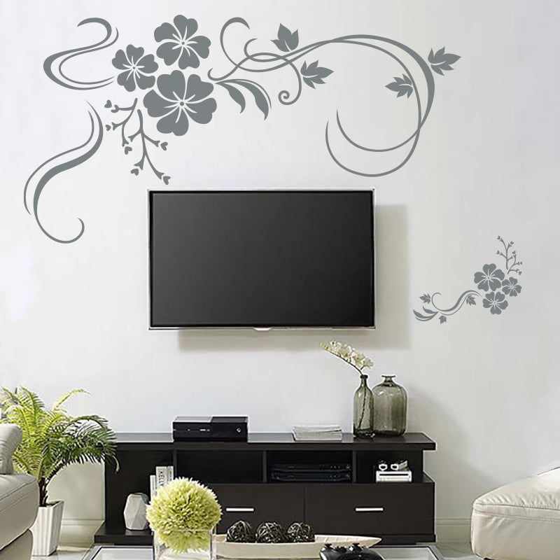 Floral Flower Vines - Wall Decal - Wall-Decals - Decall.ca