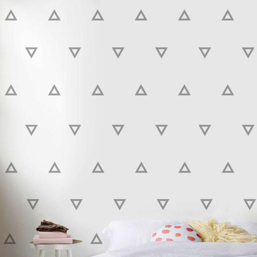Hollow Triangles Vinyl Stickers - Hollow Triangle Wall Pattern Vinyl Wall Decals - Wall-Decals - Decall.ca