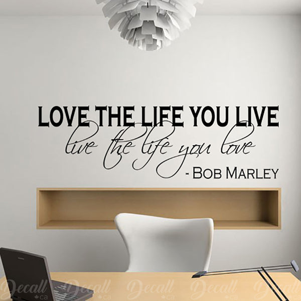 Live The Life You Love - Wall Lettering - Inspiration - Wall-Decals - Decall.ca