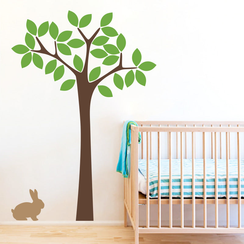 Nursery Tree with Bunny - Wall Decals Stickers - Wall-Decals - Decall.ca