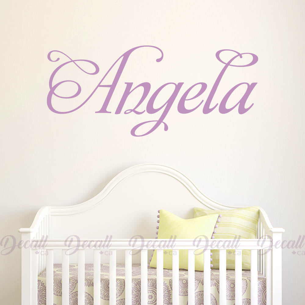 Personalized Name Monogram Wall Decal A072