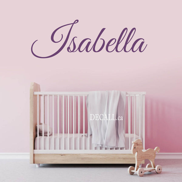 Personalized Name Wall Decal Girl Name Decal Monogram D114