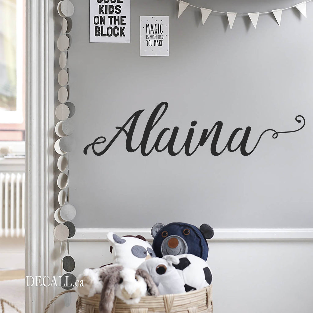 Personalized Girl Name Wall Decal Name Monogram Decal D113
