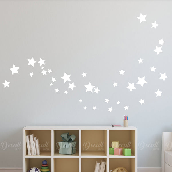 Removable Star Wall Stickers - Wall-Decals - Decall.ca