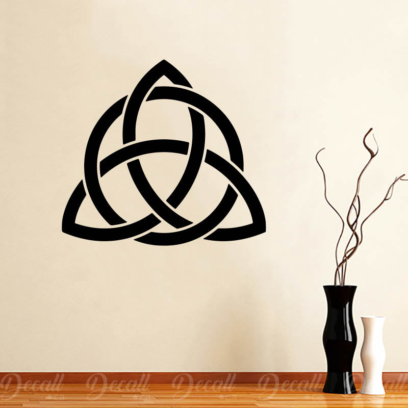Triquetra Knot Circle Shape Trinity Triquetra Symbol Celtic Knot Wall Decal