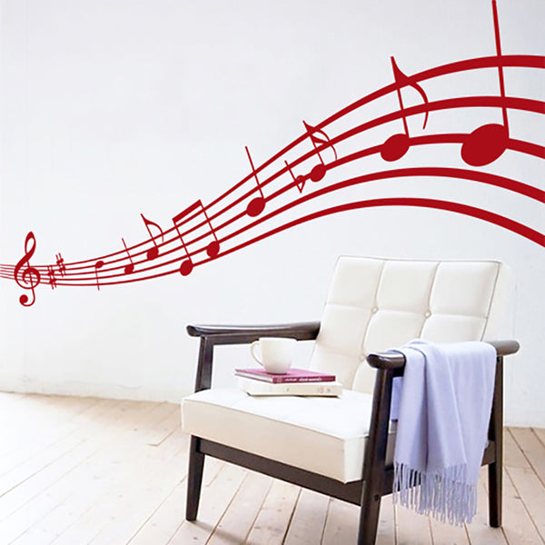 Music to My Eyes - Musical Notes - Vinyl Wall Decals