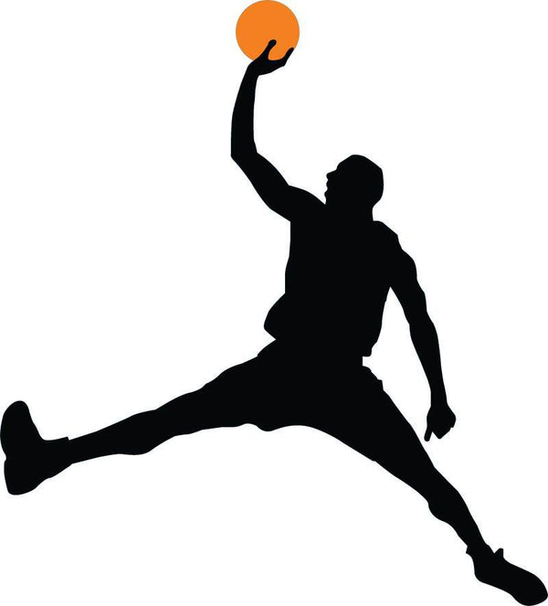 Basketball Player Silhouette Sports Wall Decal